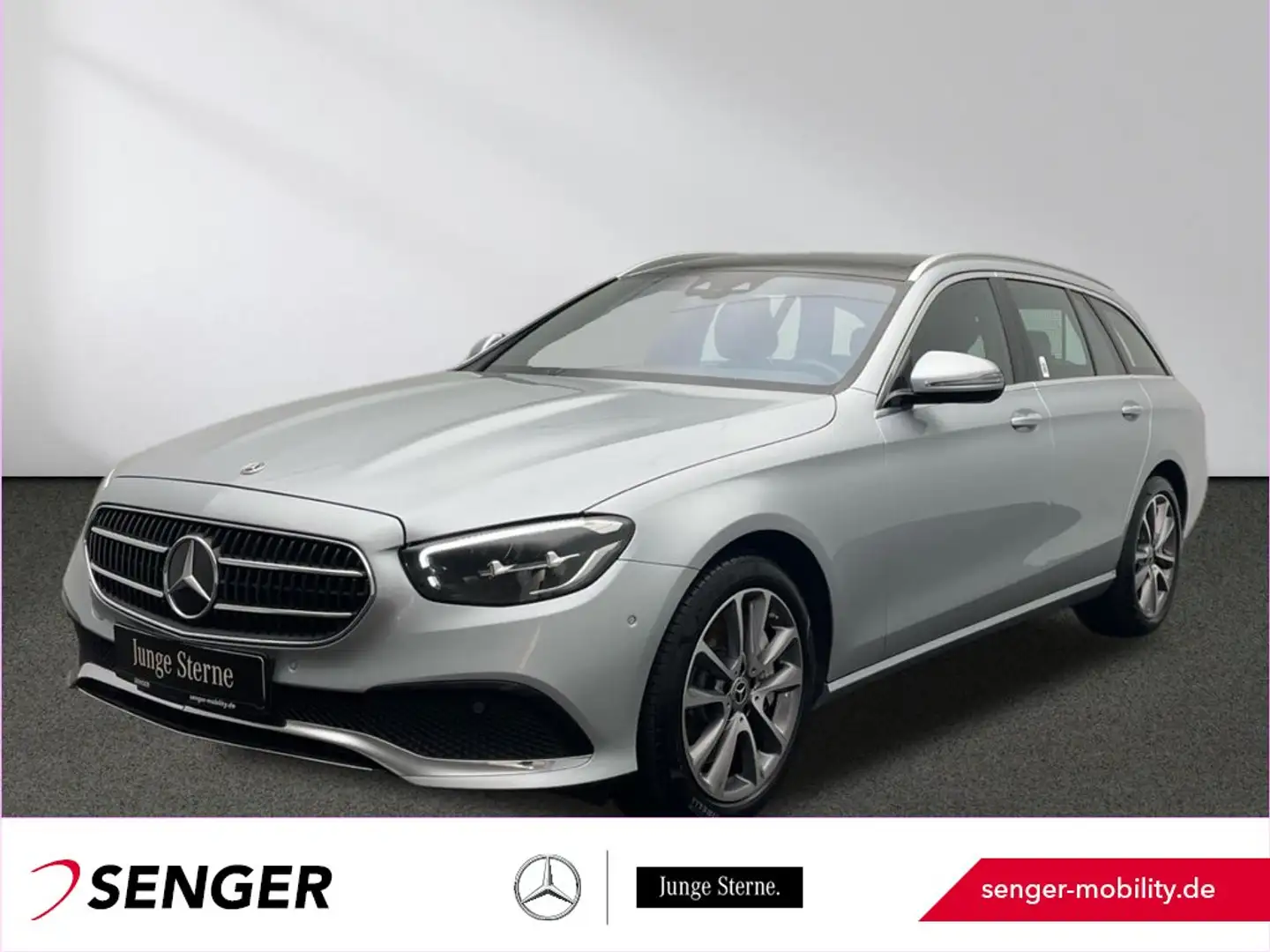 Mercedes-Benz E 400 d 4M T Avantgarde Panorama Kamera Memory Silber - 1