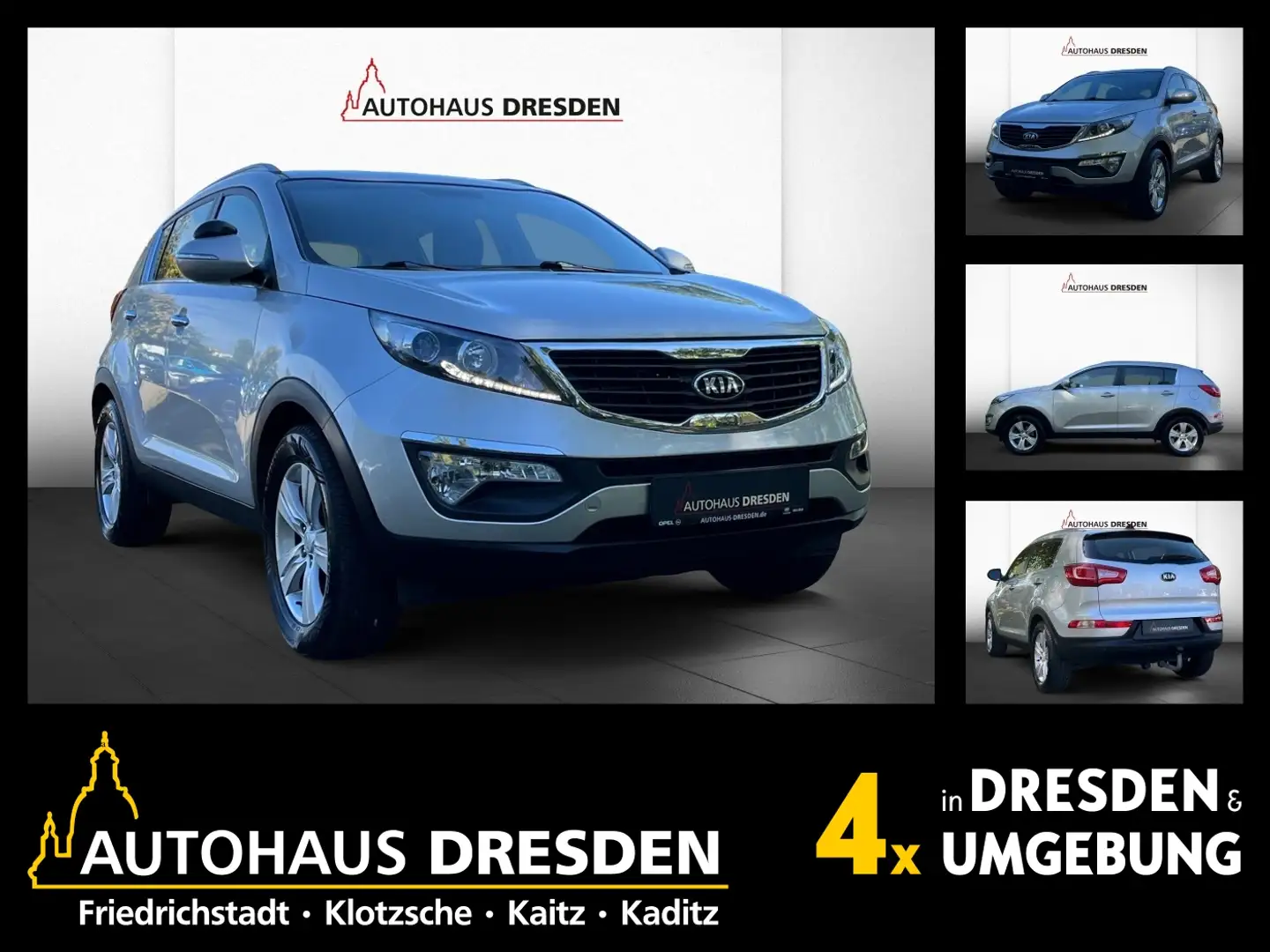 Kia Sportage 1.6 GDI Vision AHK+SHZ+4xSHZ+LM+PDC Silber - 1