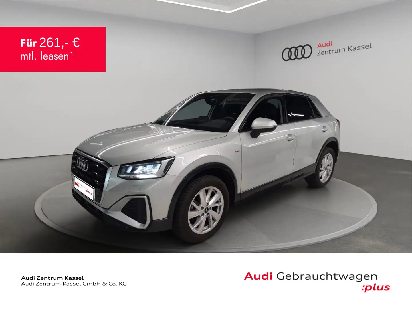 Audi Q2 30 TFSI S line LED PDC AHK CarPlay Silber - 1
