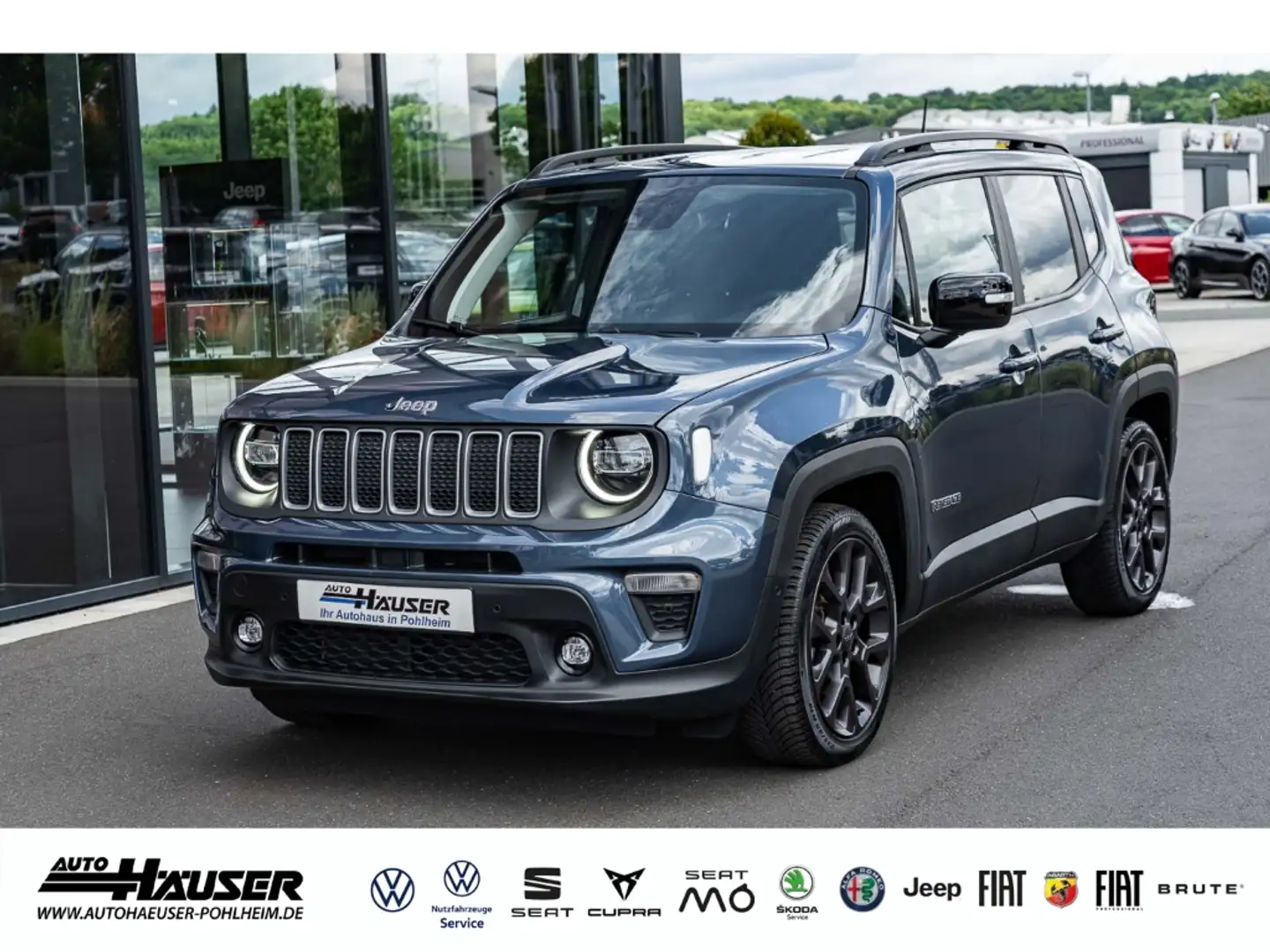 Jeep Renegade e-Hybrid S-Edition 1.5 MHEV NAVI KAMERA PARK LED Blau - 1