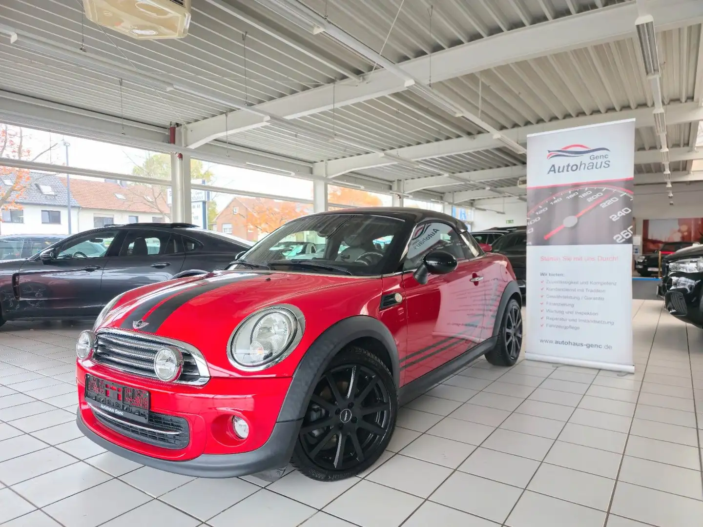 MINI Cooper Coupe Leder Schwarz Sitzheizung Rot - 1
