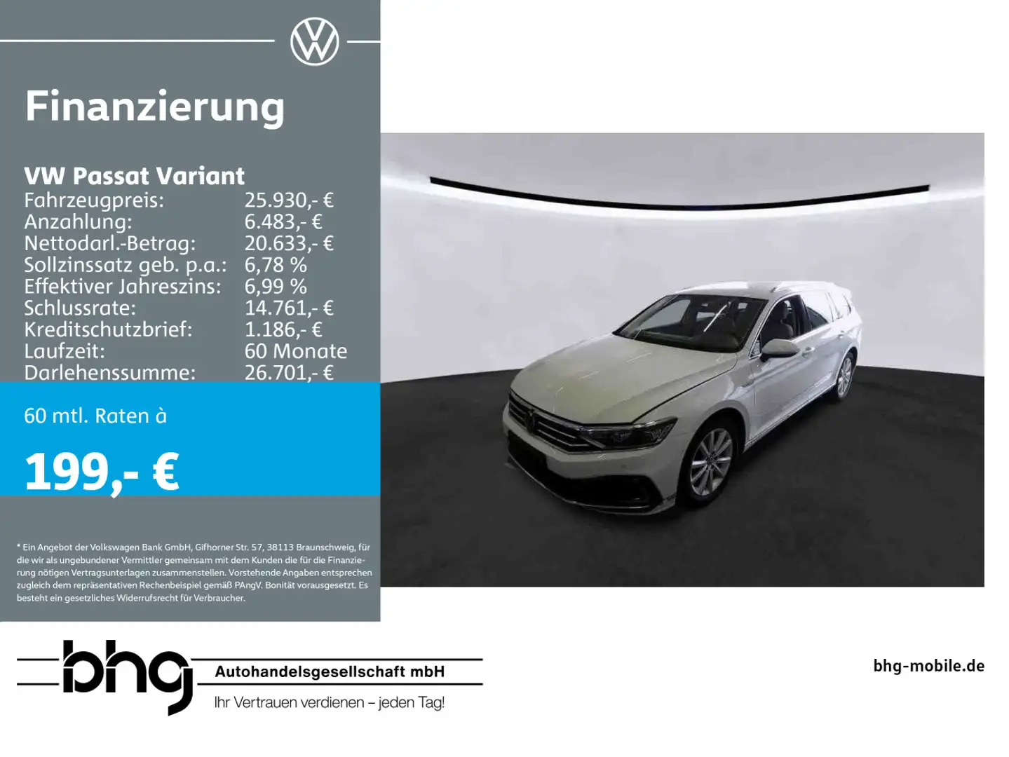 Volkswagen Passat Variant GTE 1.4 TSI Plug-In DSG PDC AHK Weiß - 1