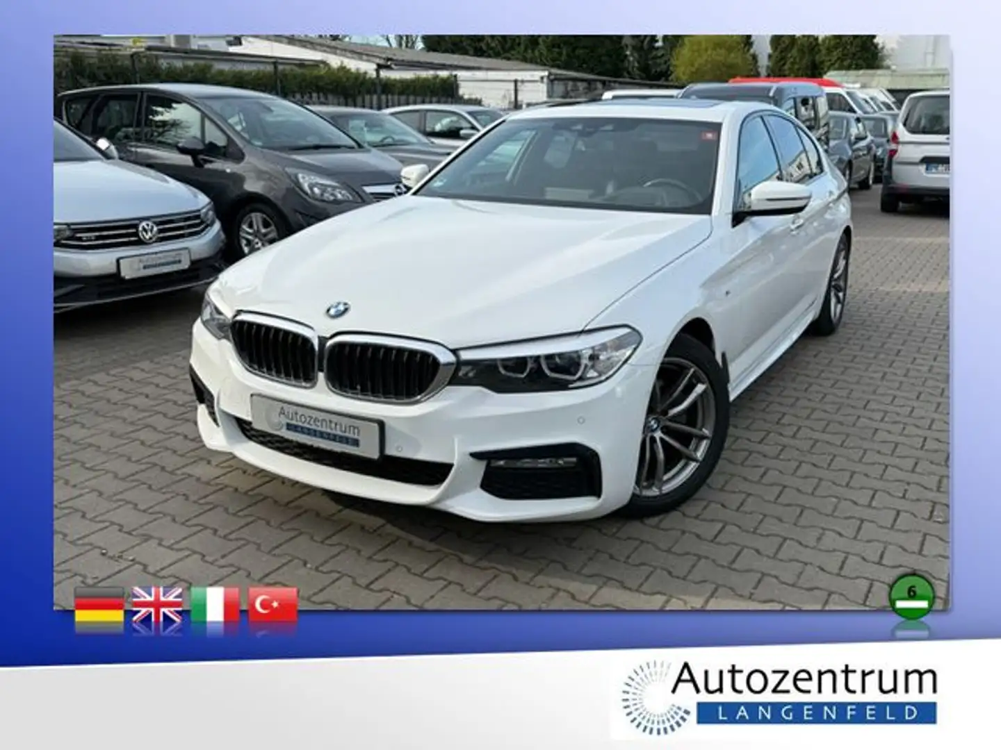 BMW 520 d M Sport *LEDER*NAVI*SD*LED* Bianco - 1