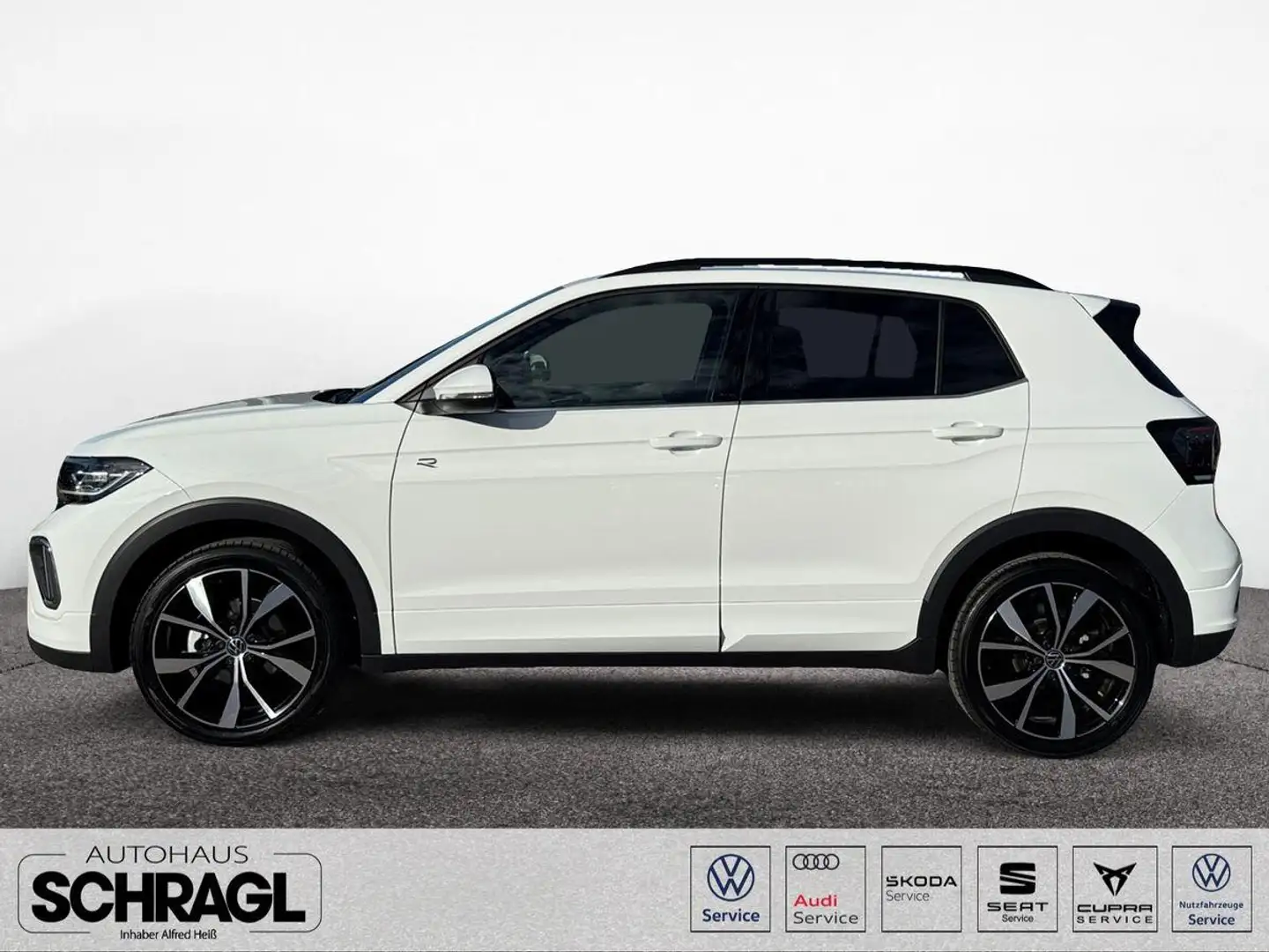 Volkswagen T-Cross 1.0 TSI DSG R-LINE+MATRIX+KAM+APP+SIDE Blanc - 2