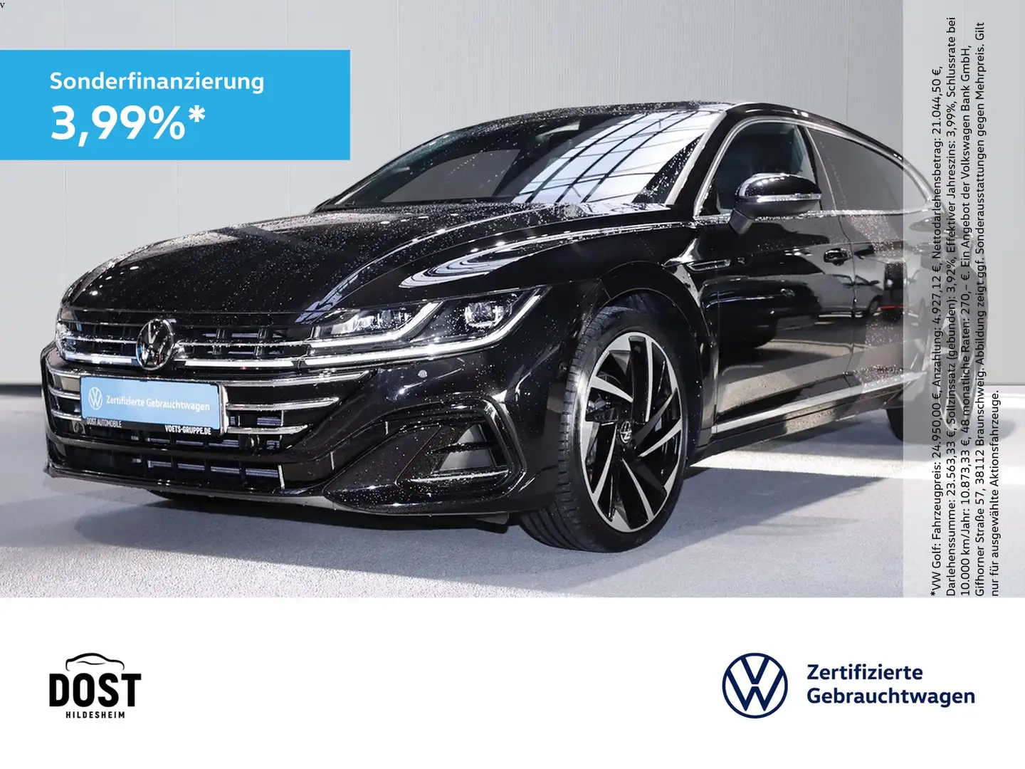 Volkswagen Arteon Shooting Brake 2.0 TSI R-Line AHK+PANO Noir - 1