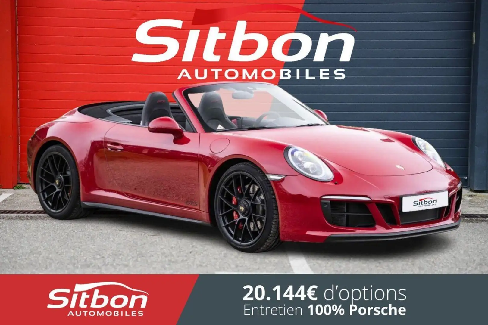 Porsche 991 991 Phase 2 Carrera 4 GTS Cabriolet Rouge Carmin % Rouge - 1