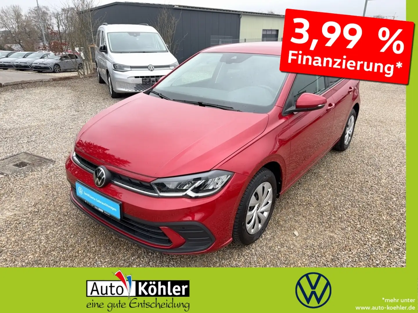 Volkswagen Polo Life Coming home (Licht- u Regensensor) LED Rot - 1
