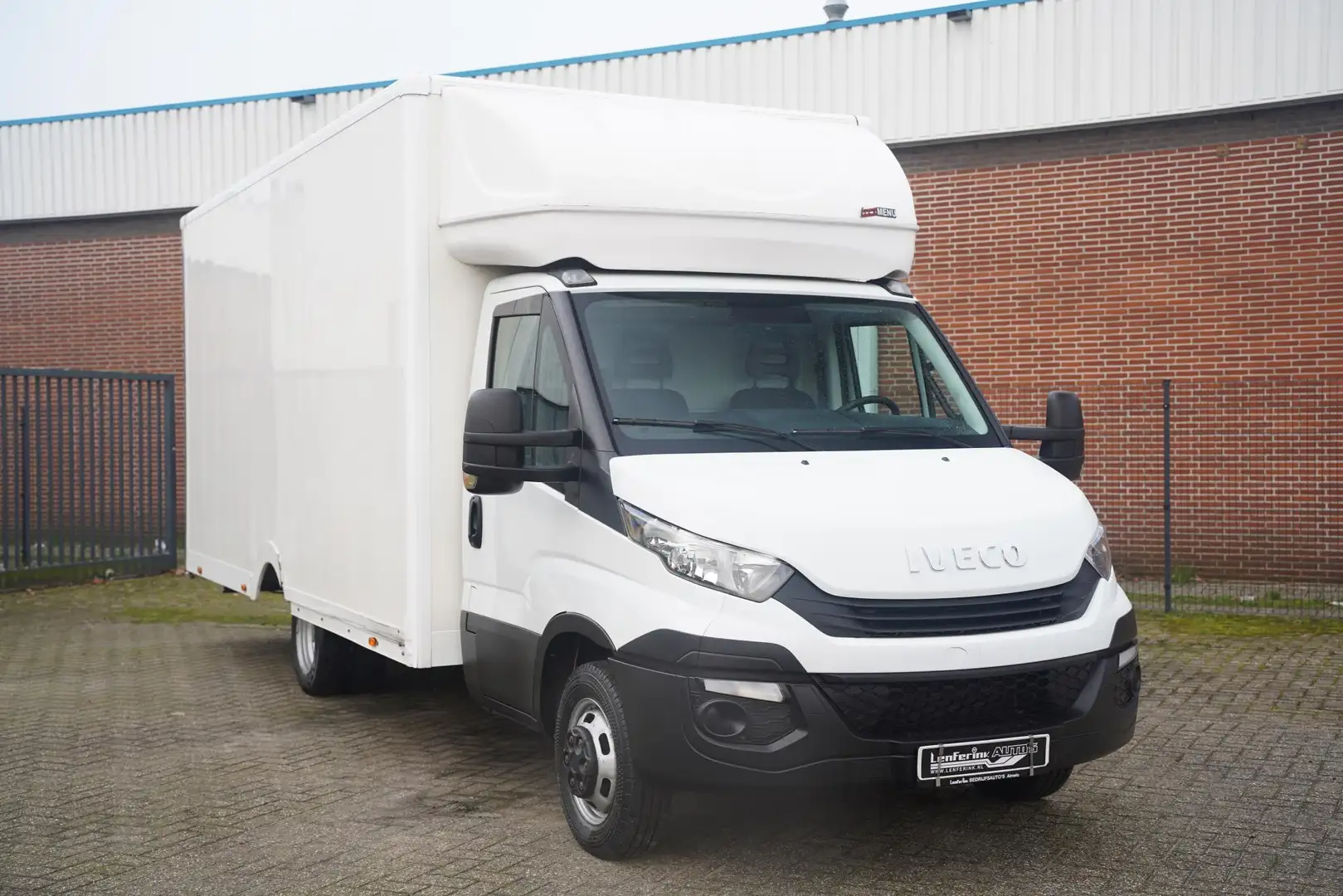Iveco Daily 35C14 140 pk Bakwagen met Deuren 30m3 Airco ECC, C Wit - 2