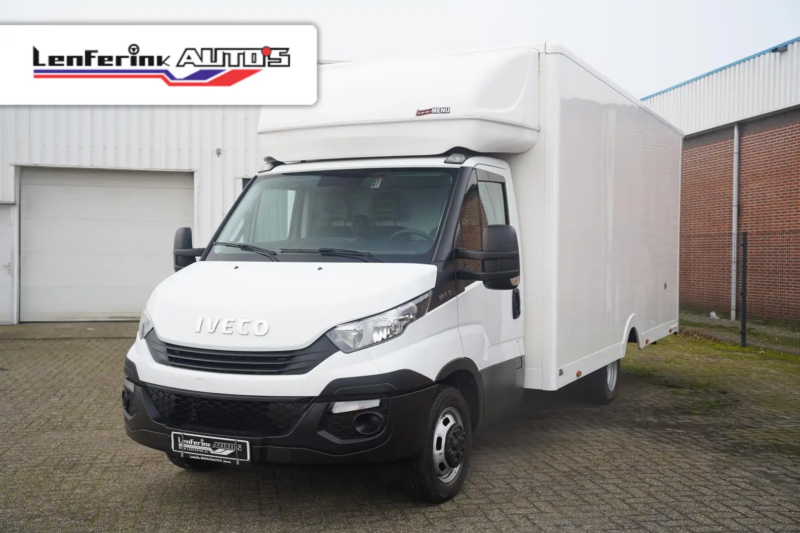 Iveco Daily 35C14 140 pk Bakwagen met Deuren 30m3 Airco ECC, C Wit - 1