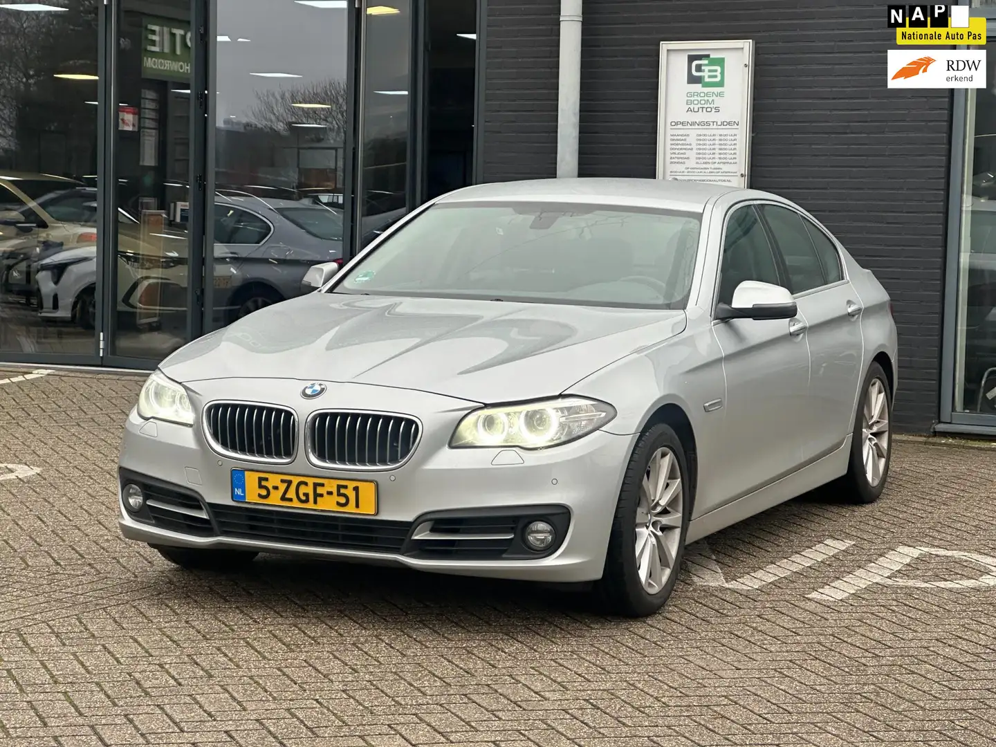 BMW 518 5-serie 518d Executive/2E EIG/NAVI/LEDER/AUTOMAAT/ Gris - 1