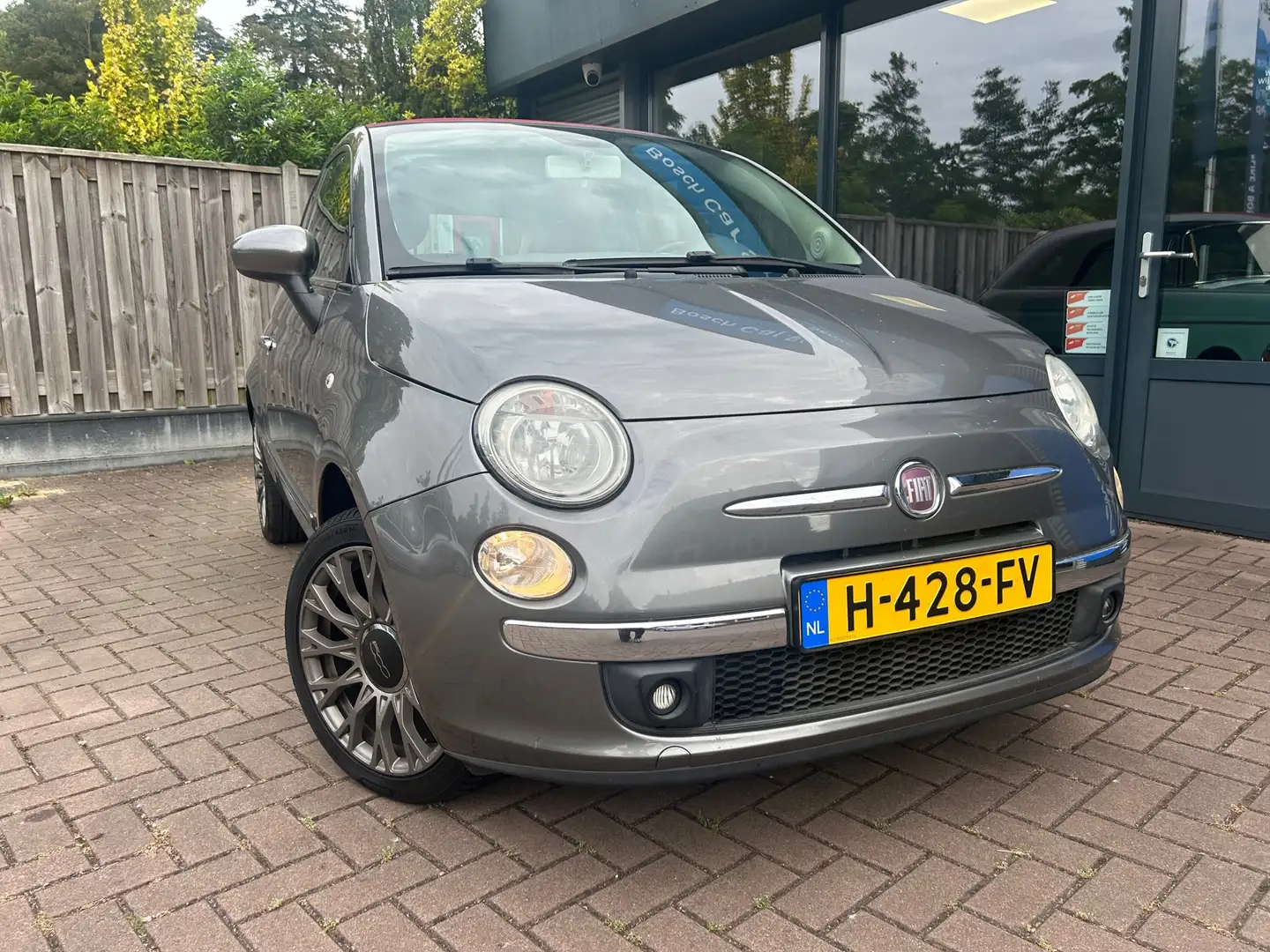 Fiat 500C Cabrio 1.2 Lounge Gris - 2