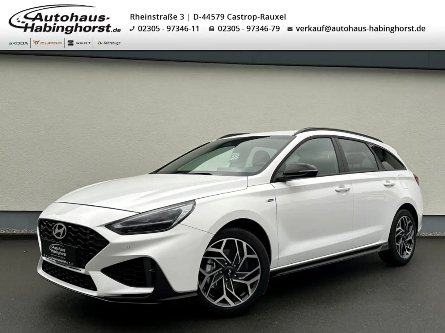 Hyundai i30 1.0 T-GDI N-Line Navi Cam LED Alu17 PDC v.+ht. Blanc - 1