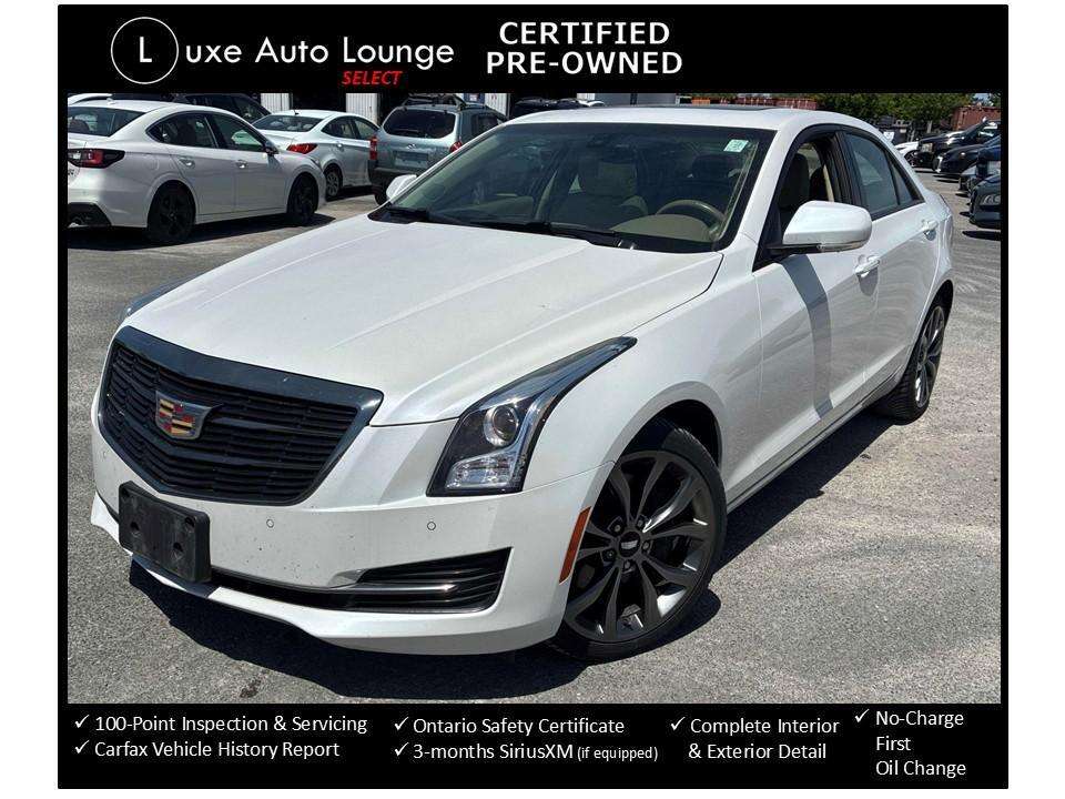 2016 Cadillac ATS LUXURY AWD, SUNROOF, BOSE AUDIO, CLEAN, LOADED!
