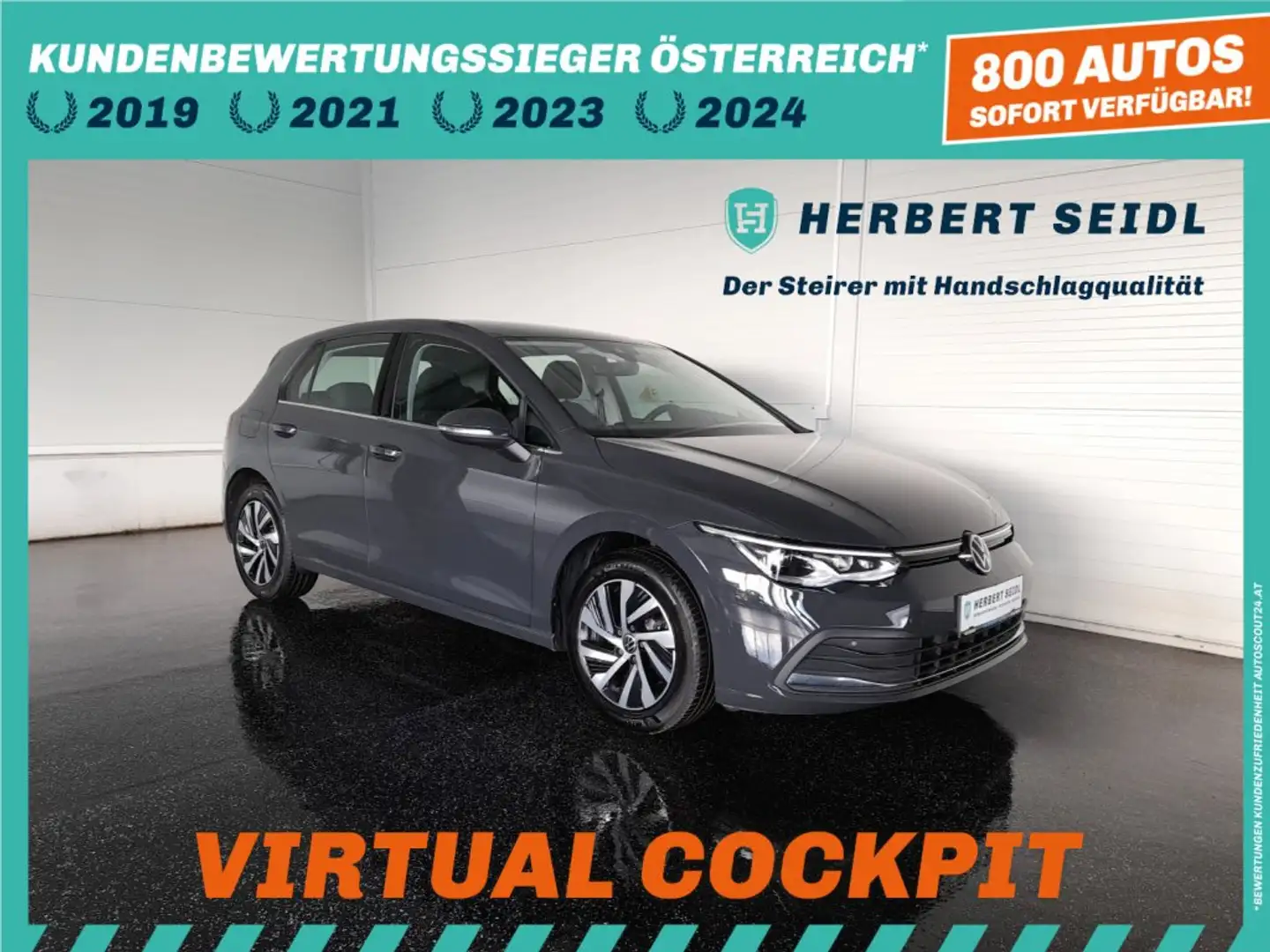 Volkswagen Golf VIII STYLE PHEV DSG *LED+ / DCC / VIRTUELL / NAVI / AHV / ACC / MEMORY & MASSAGE* Grau - 1