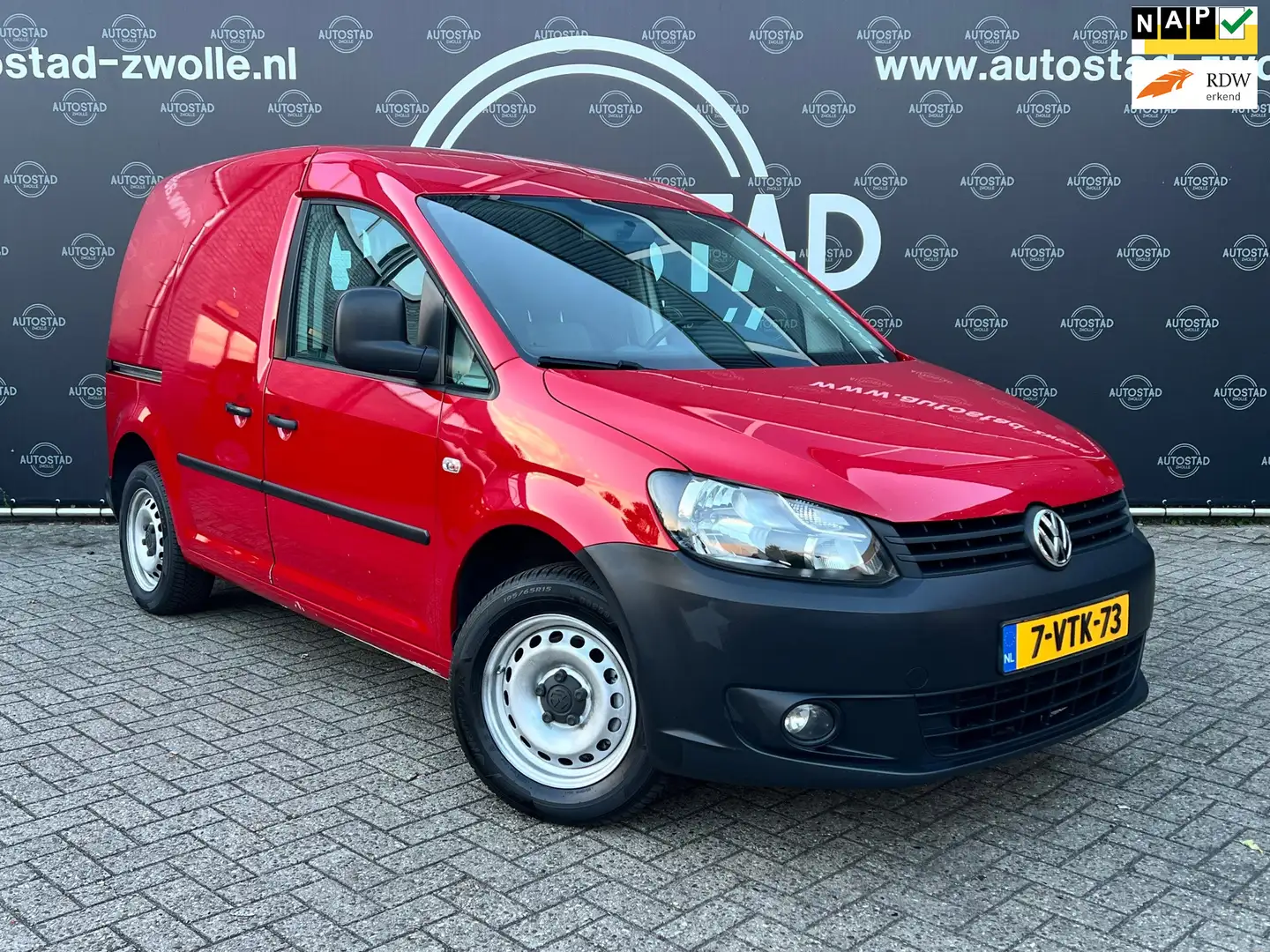 Volkswagen Caddy 2.0 Ecofuel BENZINE/CNG NL-Auto/1ste Eigenaar/NAP/ Rood - 1