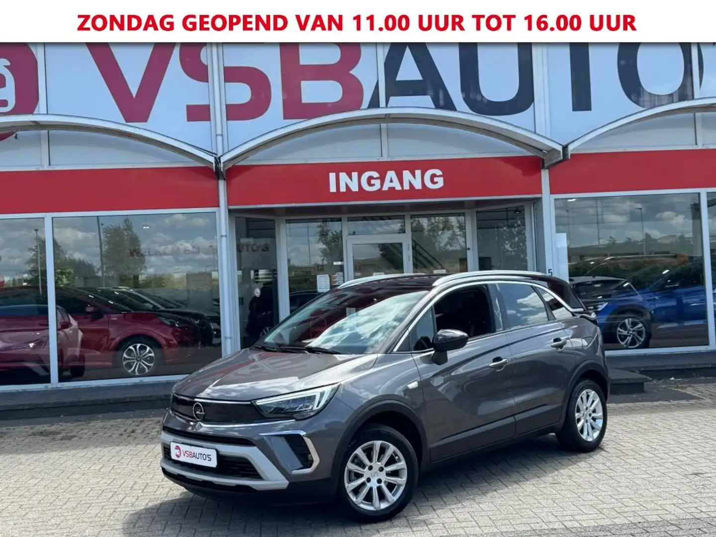 Opel Crossland 1.2 TURBO 110PK FACELIFT LED NAVI CARPLAY AIRCO LM Grigio - 1