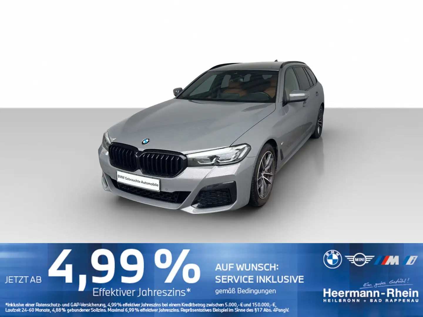 BMW 530 dA Tour. M Sport LiveCock.H/K.SHZ.ParkAss.DAB Gris - 2