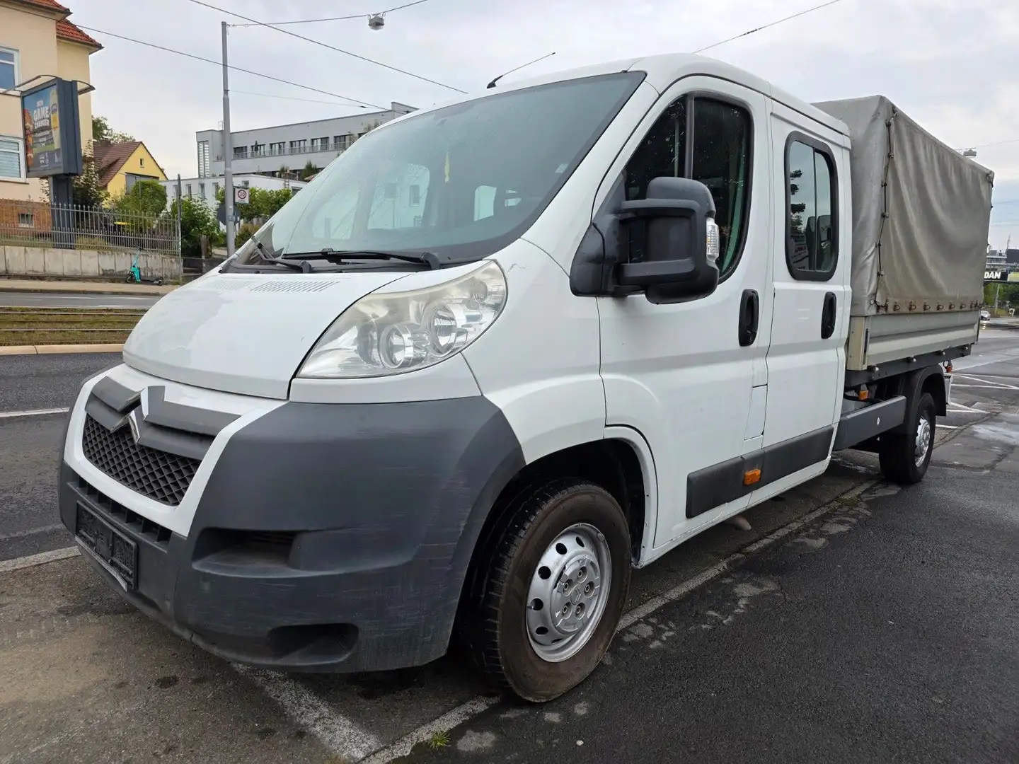 Citroen Jumper 2.2 HDI Doka-Plane, AHK-7-Sitzer Weiß - 1