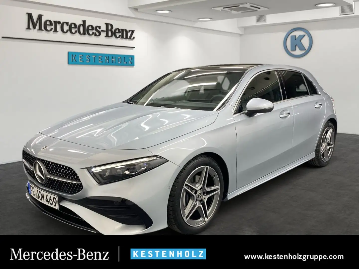 Mercedes-Benz A 200 AMG+PANO+KEYLESS+MULTIBEAM+PARK+DISTR Silber - 1