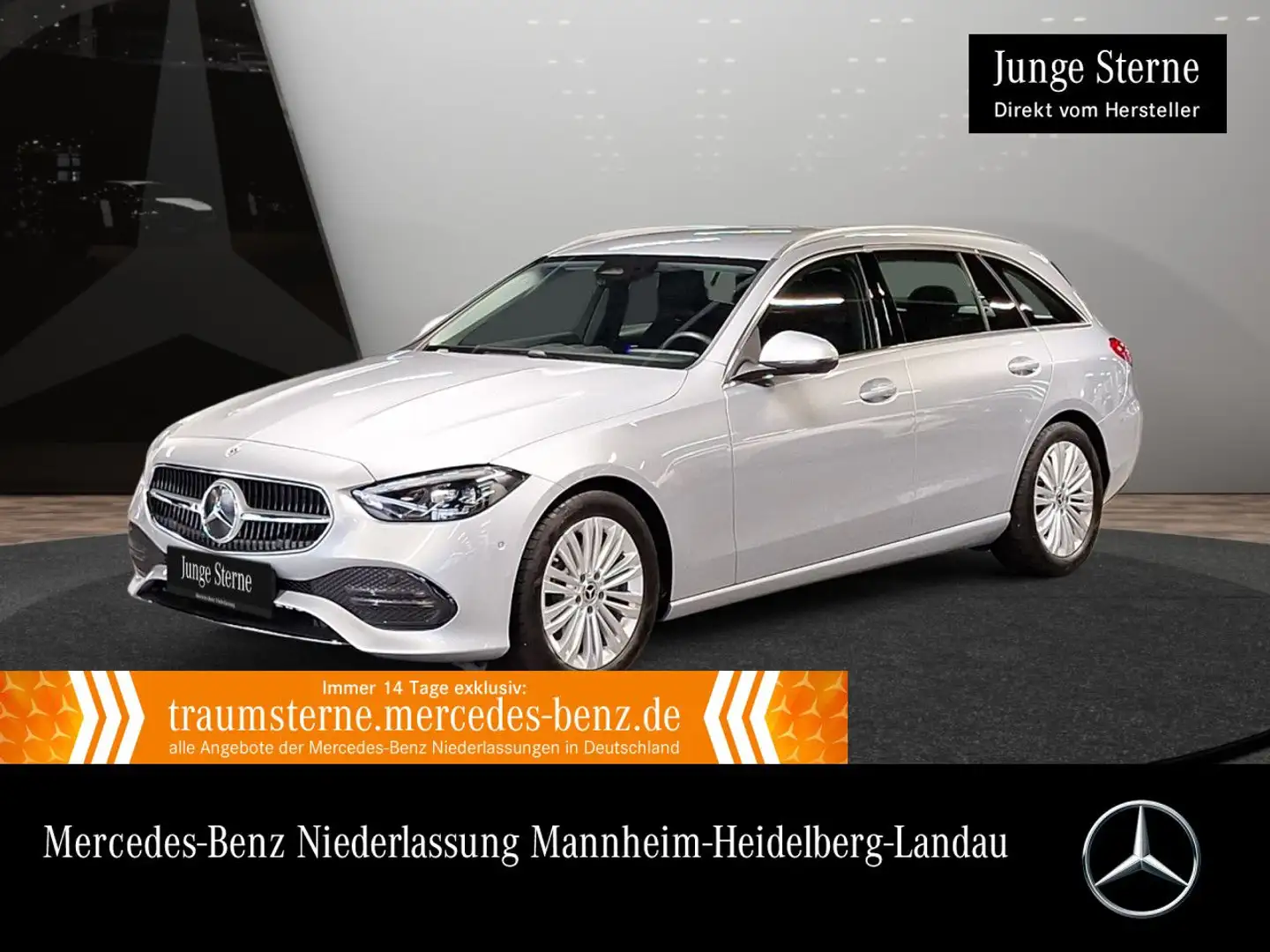Mercedes-Benz C 180 T AVANTG+LED+KAMERA+TOTW+KEYLESS+9G Argent - 1