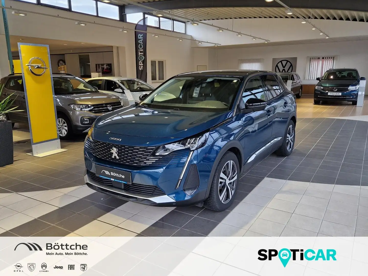 Peugeot 3008 Hybrid 225 Allure Blau - 1