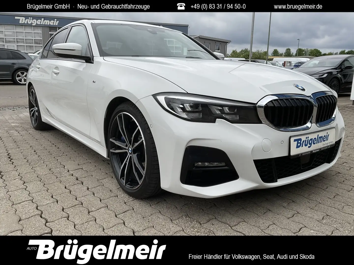 BMW 330 330d Auto. M-Sport+ACC+NAVI+AHK+GSD+KAM+LED+19" White - 1