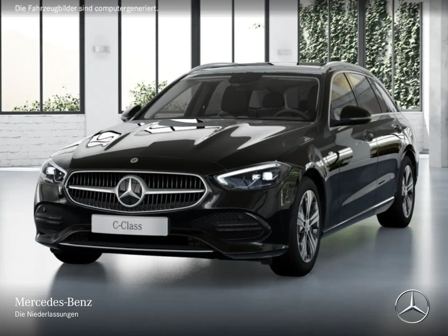 Mercedes-Benz C 300 de T 4M AVANTG+PANO+AHK+LED+KAMERA+TOTW+9G Schwarz - 2