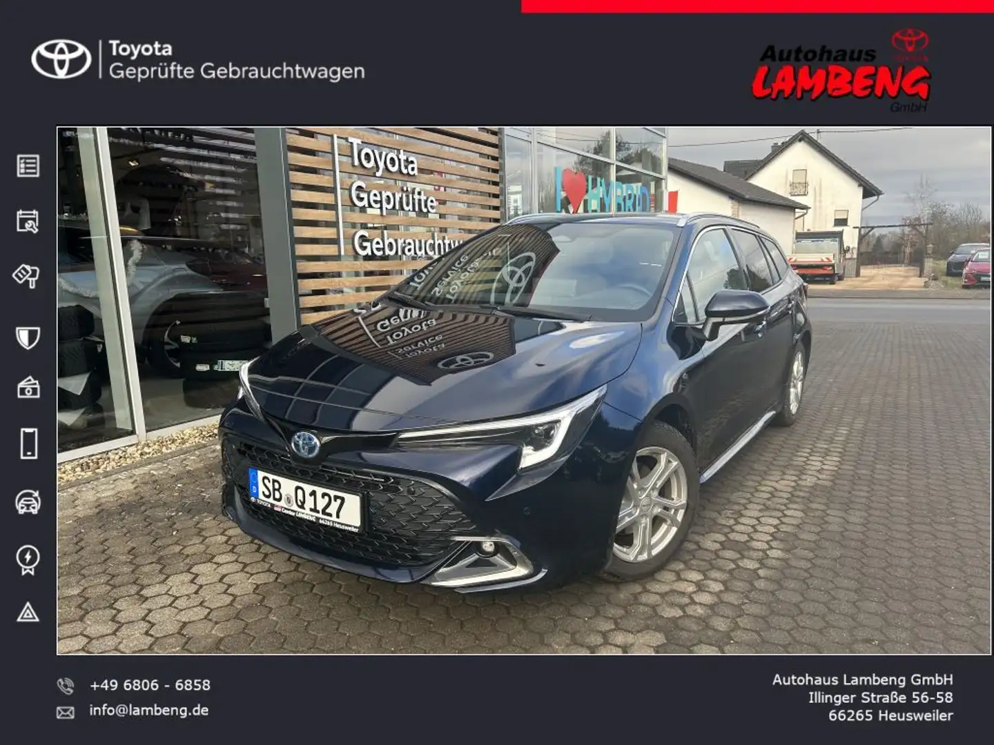 Toyota Corolla 1.8 Hybrid Touring Sports Team Deutschland Blau - 1