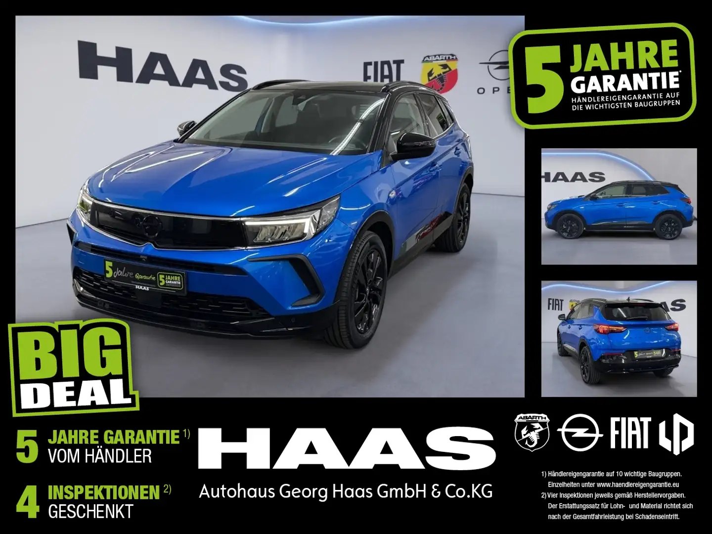 Opel Grandland 1.6 Turbo GS Line **Wallbox Geschenkt** Blau - 1