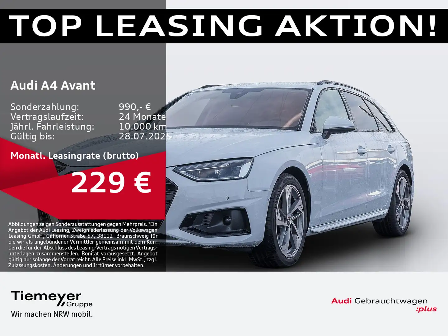 Audi A4 30 TDI ADVANCED LED LM18 AHK SPORTSITZE Blanc - 1