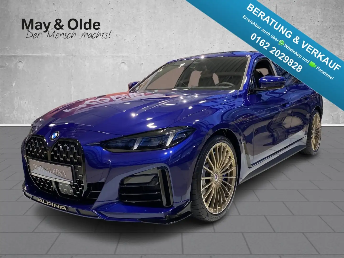 Alpina B4 GT Gran Coupe AD AHK H/K LED Interlagos Blau Niebieski - 1