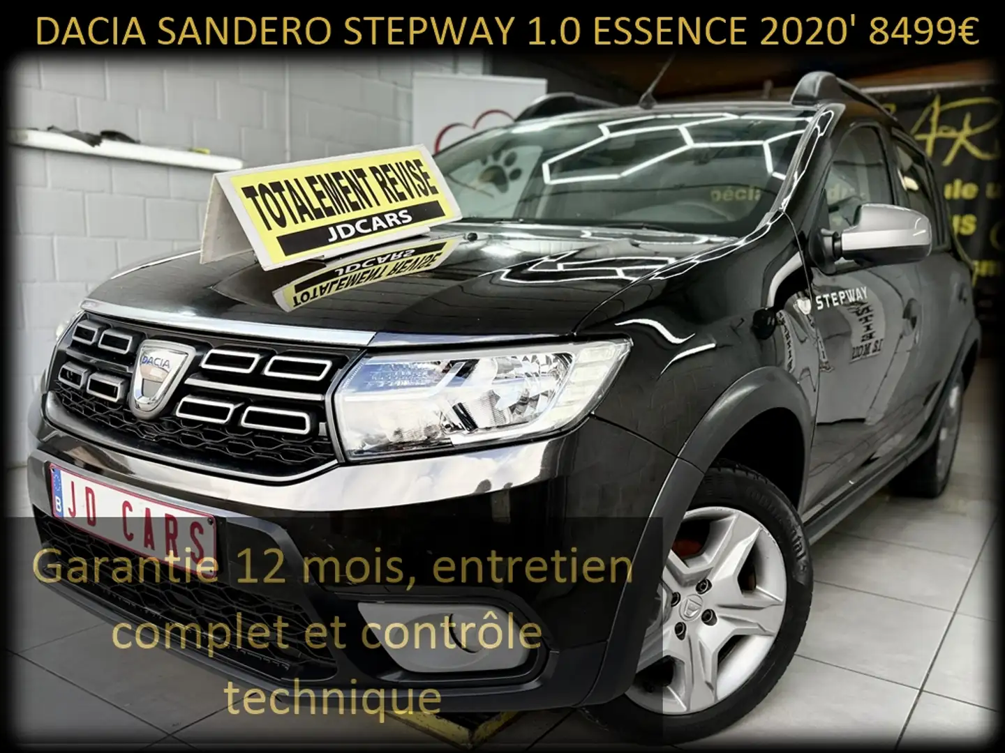 Dacia Sandero STEPWAY 1.0 ESSENCE 49MKM‼️GARANTIE 1 AN CTOK‼️ Schwarz - 1