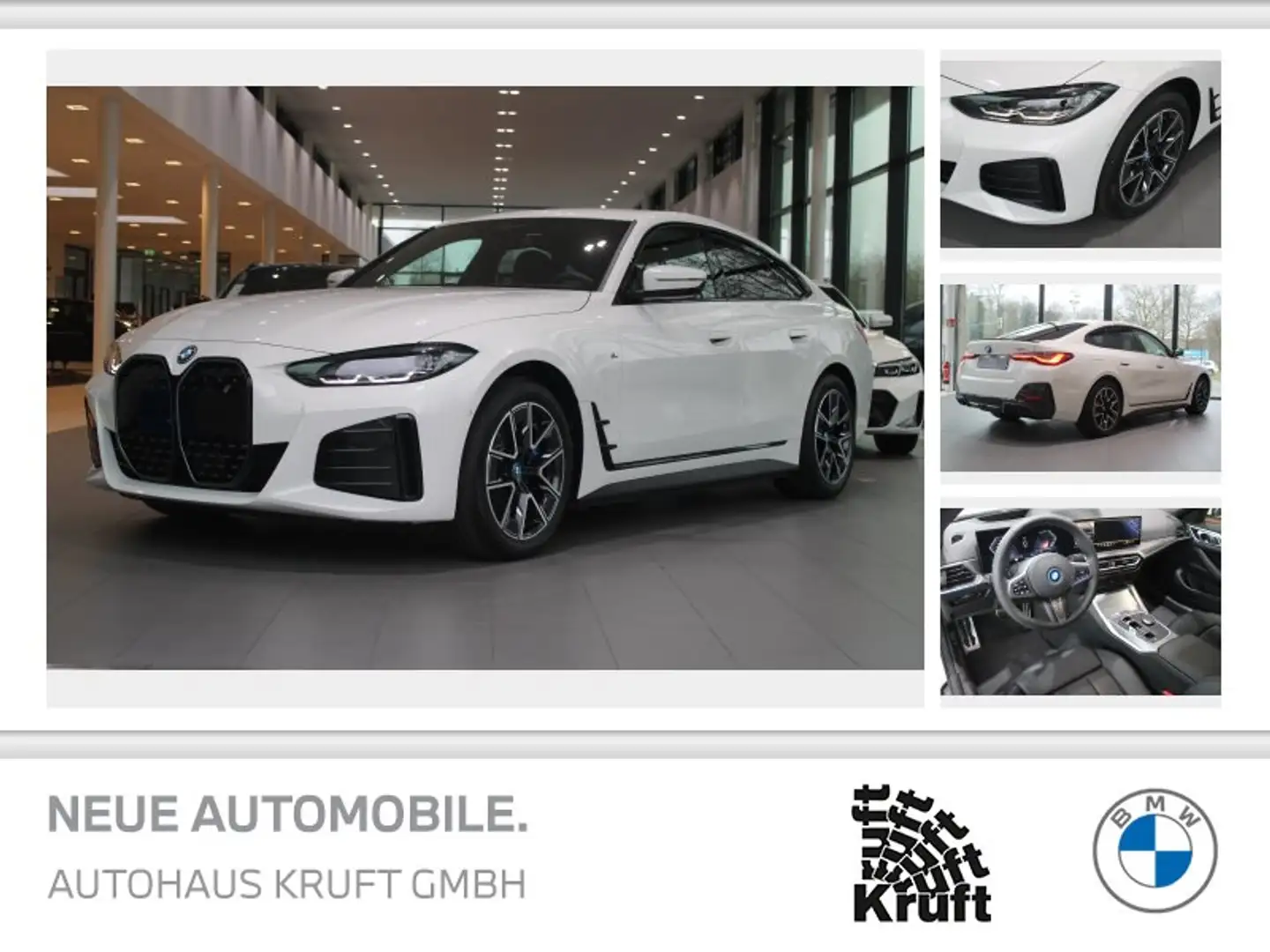 BMW i4 eDrive35 MSportpaketPro+0,25 % DW+18LM+ACC+LED+Shz Weiß - 1