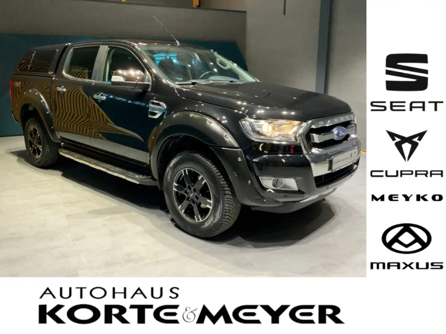 Ford Ranger 3.2TDCI Limited Automatik 4x4 Doppelkabine+AHK Schwarz - 1