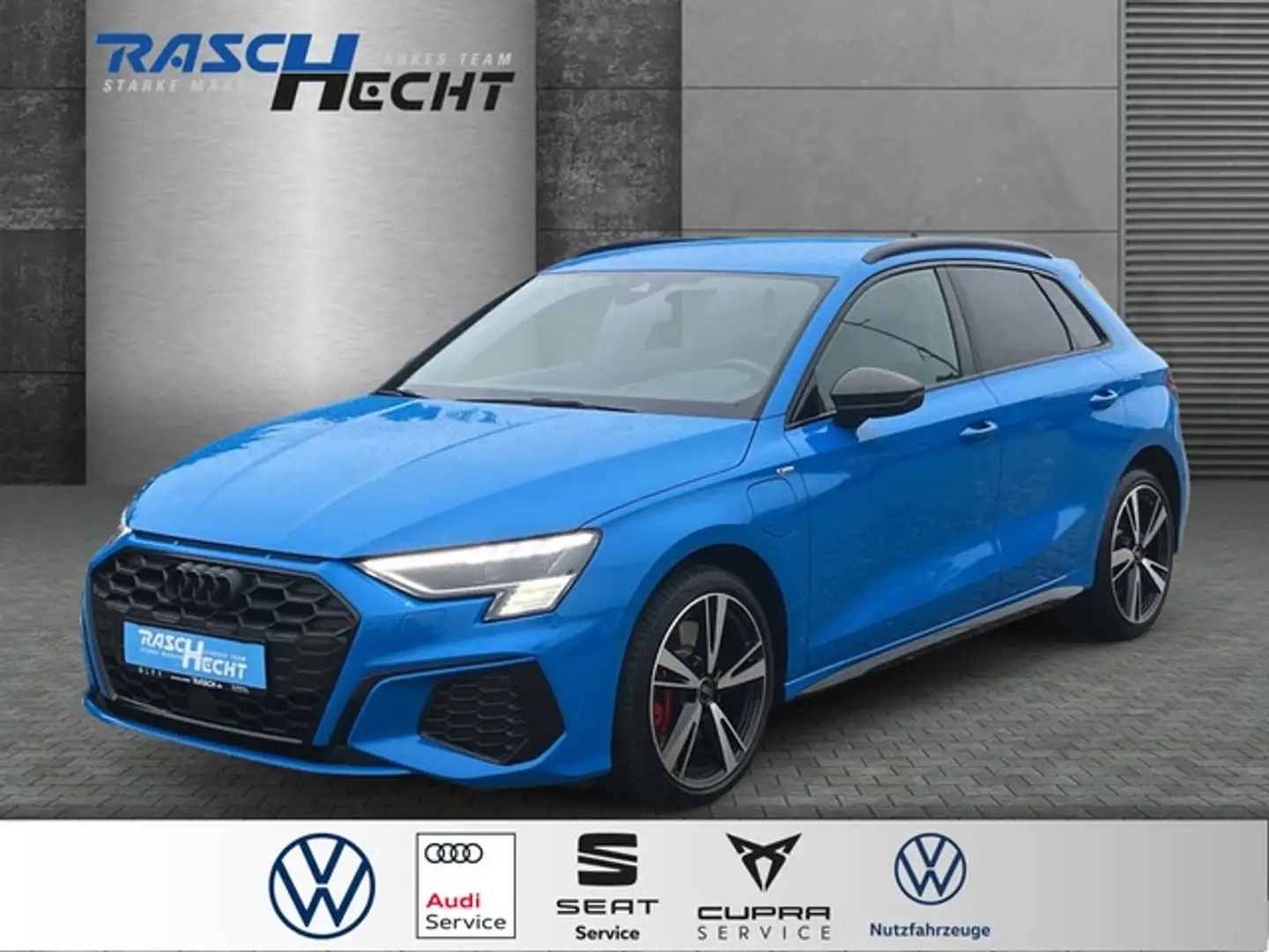 Audi A3 Sportback S line 45 TFSI e S tronic*AHK*NAVI Bleu - 1
