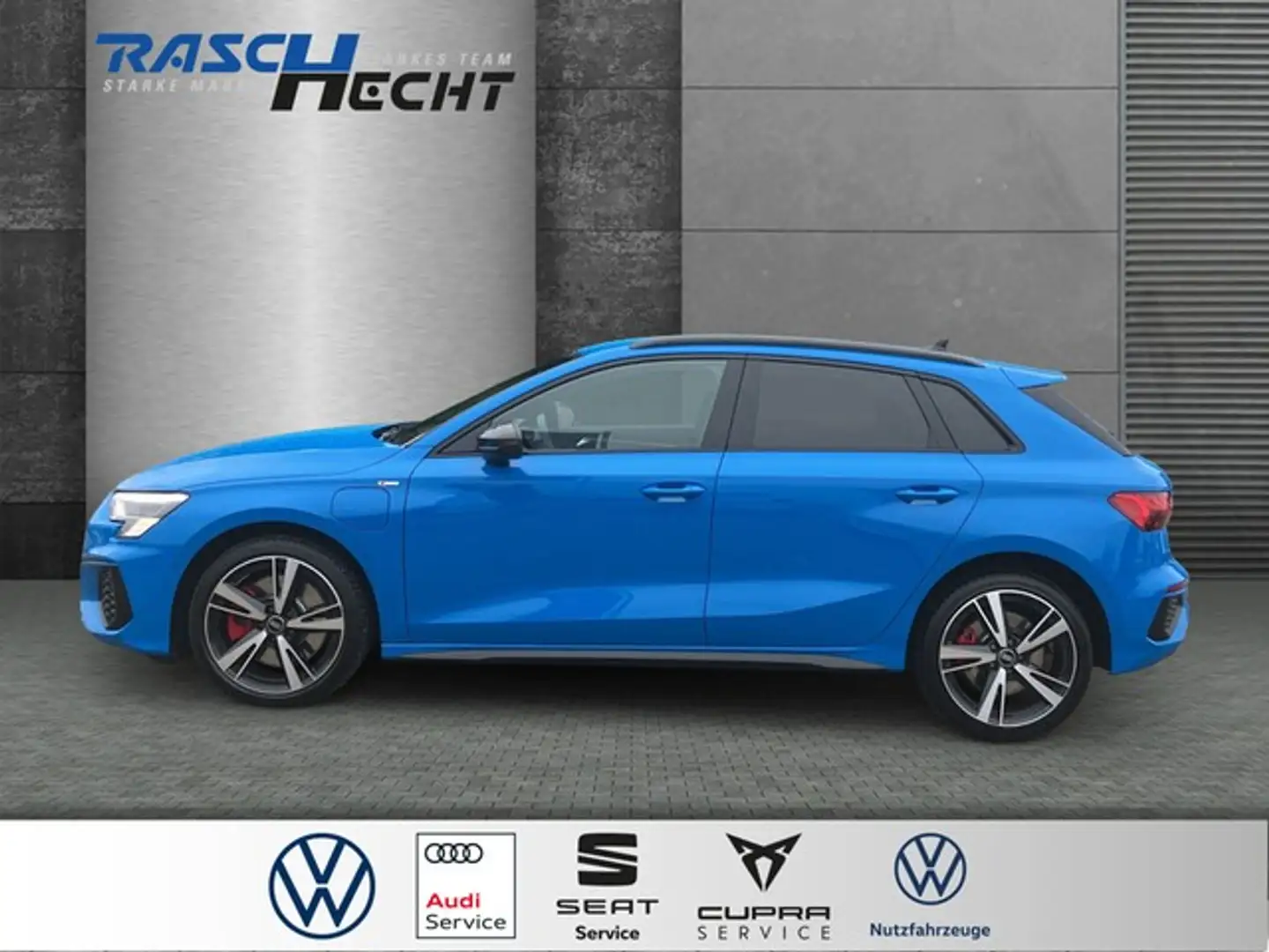 Audi A3 Sportback S line 45 TFSI e S tronic*AHK*NAVI Bleu - 2
