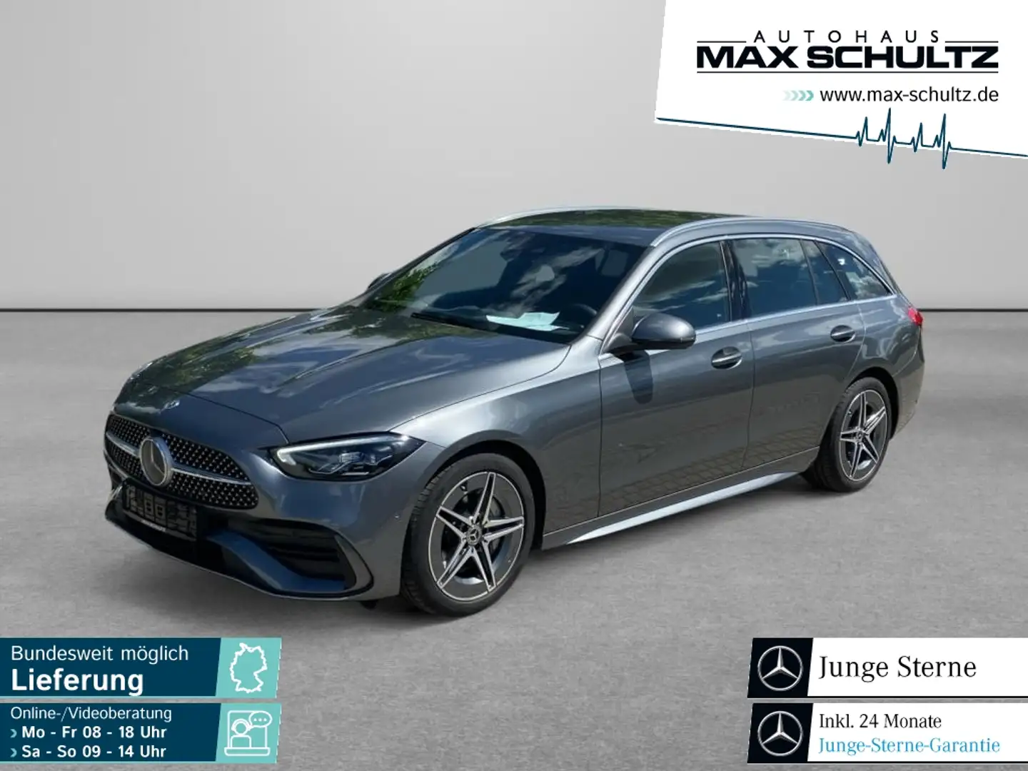 Mercedes-Benz C 200 T  AMG*AHZV*LED*KAMERA*DISTR*AMBIENTE*DAB* Grijs - 1