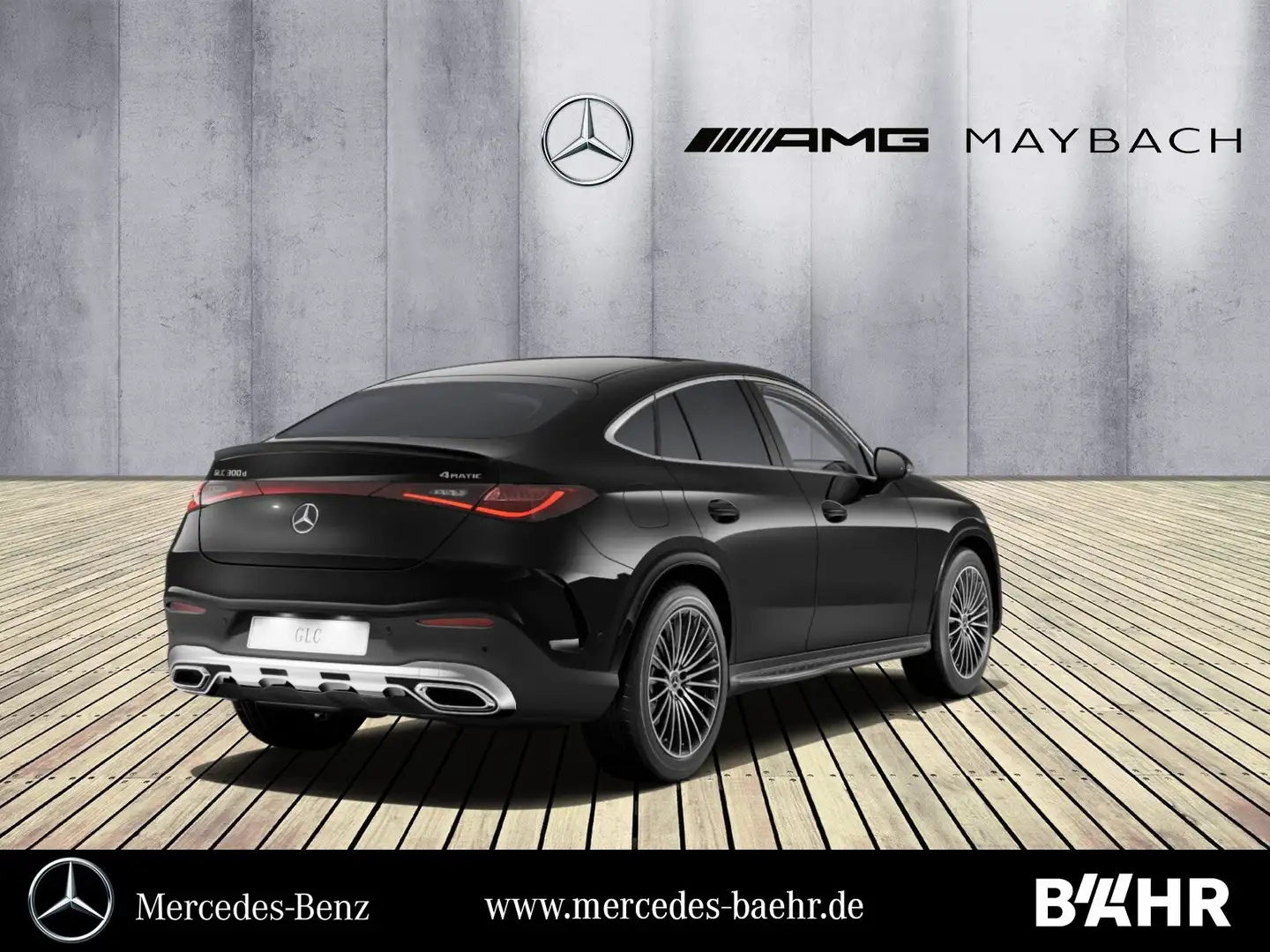 Mercedes-Benz GLC 300 GLC 300 d 4M Coupé AMG/Pano/Burmester3D/360°/20" Schwarz - 2