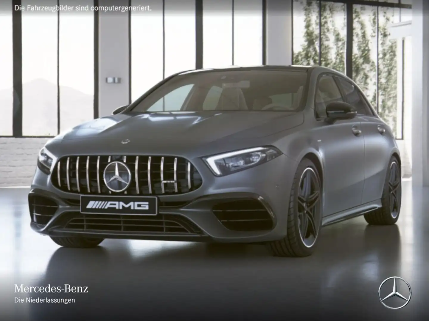 Mercedes-Benz A 45 AMG A 45 4M Kompakt PANO+360°+MULTIBEAM+BURMESTER+19" Grau - 2