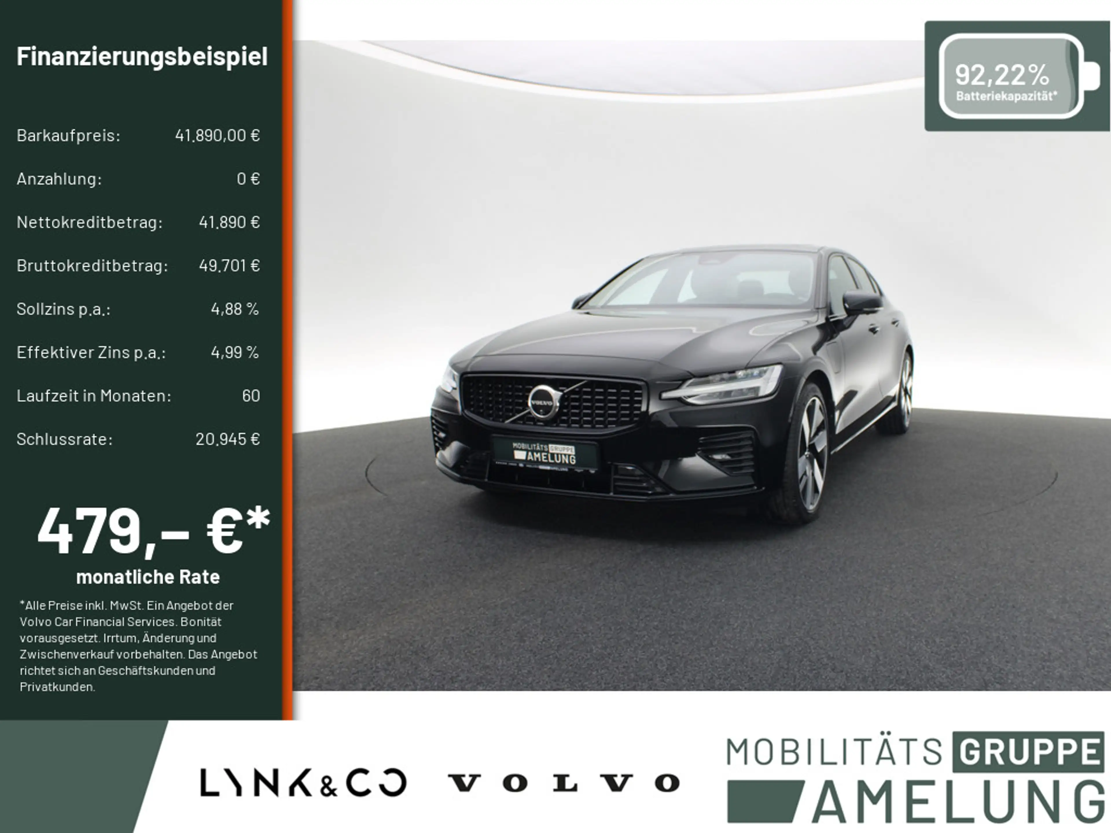 Volvo S60 T8 Ultimate Dark Recharge Plug-In Hybrid AWD