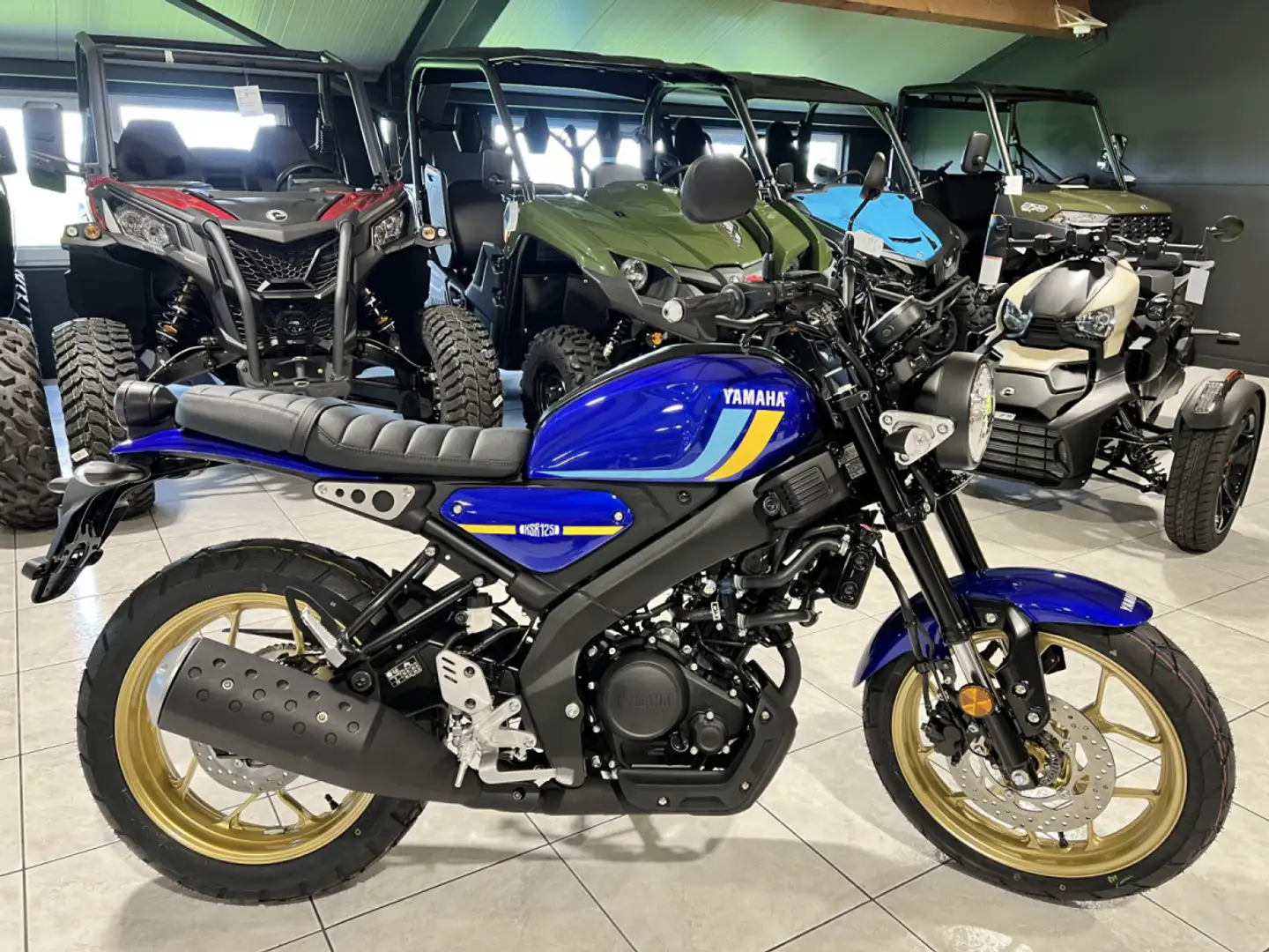 Yamaha XSR 125 Bleu - 1