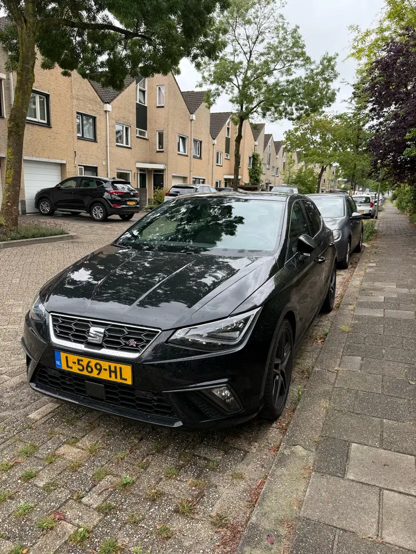 SEAT Ibiza 1.0 TSI FR Bns Int.+ Zwart 2021 110PK|AIRCO|PANO Zwart - 1
