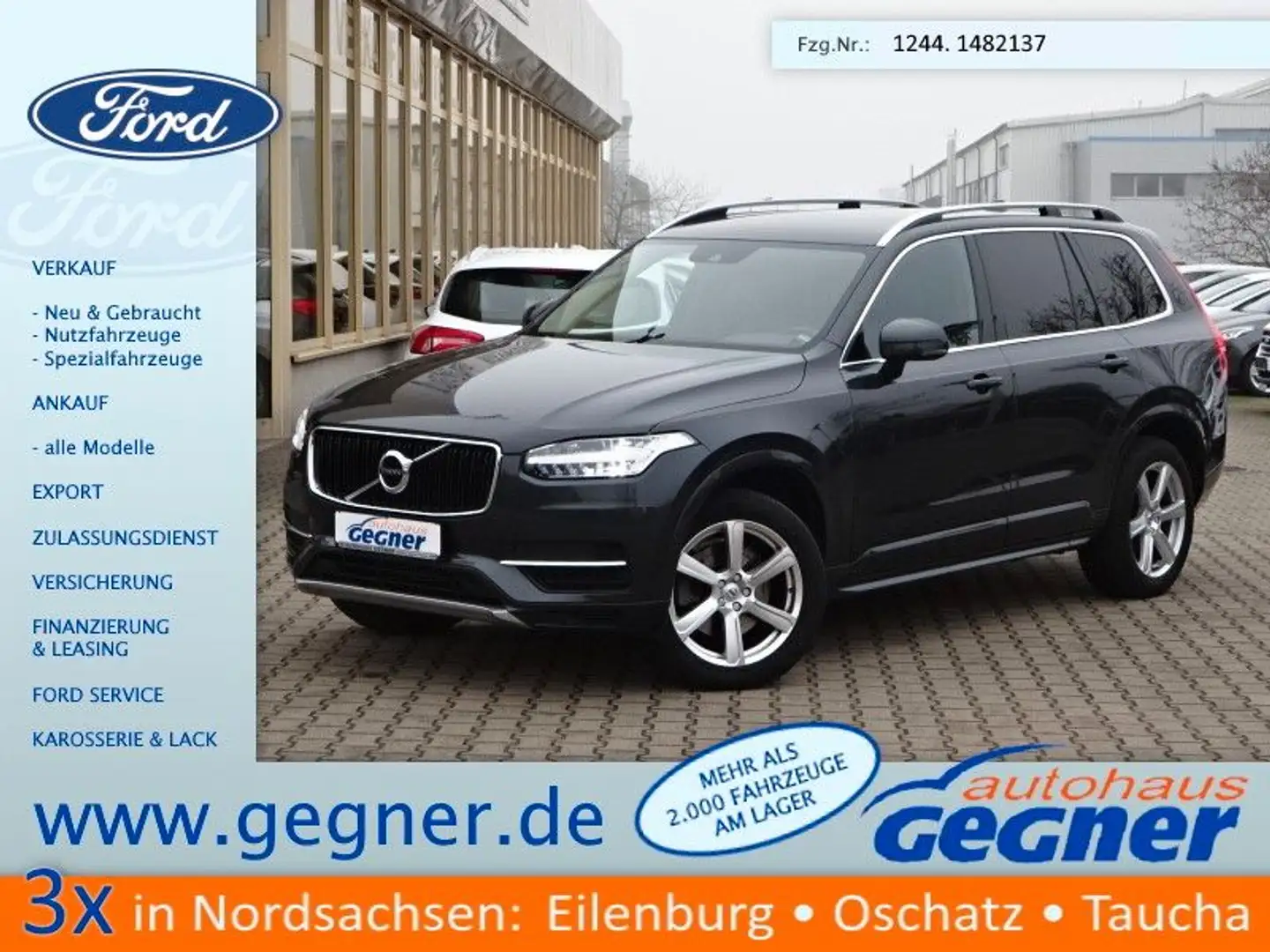 Volvo XC90 D5 235PS Autm. Momentum AWD LED ACC Grau - 1