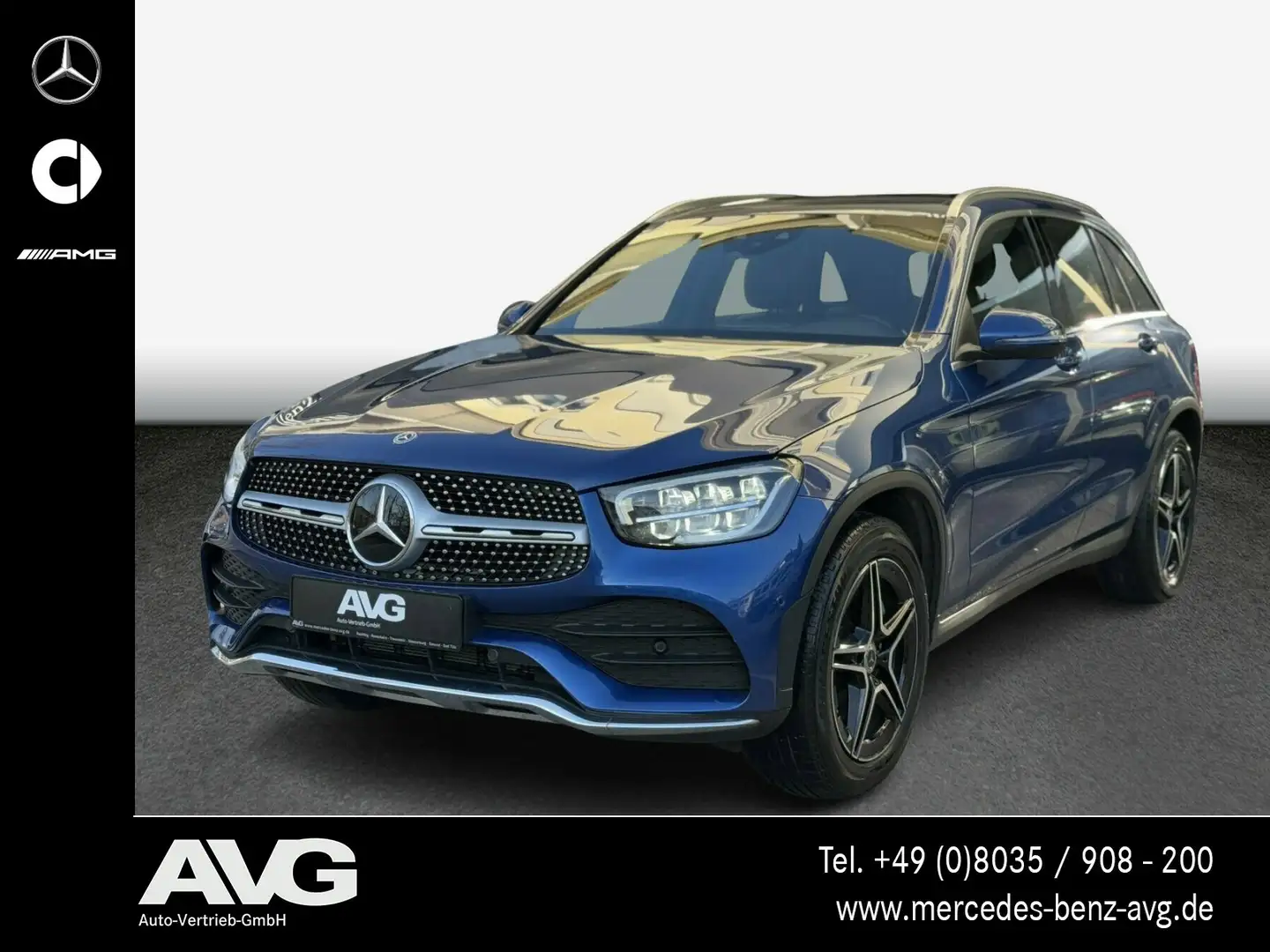 Mercedes-Benz GLC 300 GLC 300 de 4M AMG AirBody AHK Pano DigDisp. Dist Albastru - 1