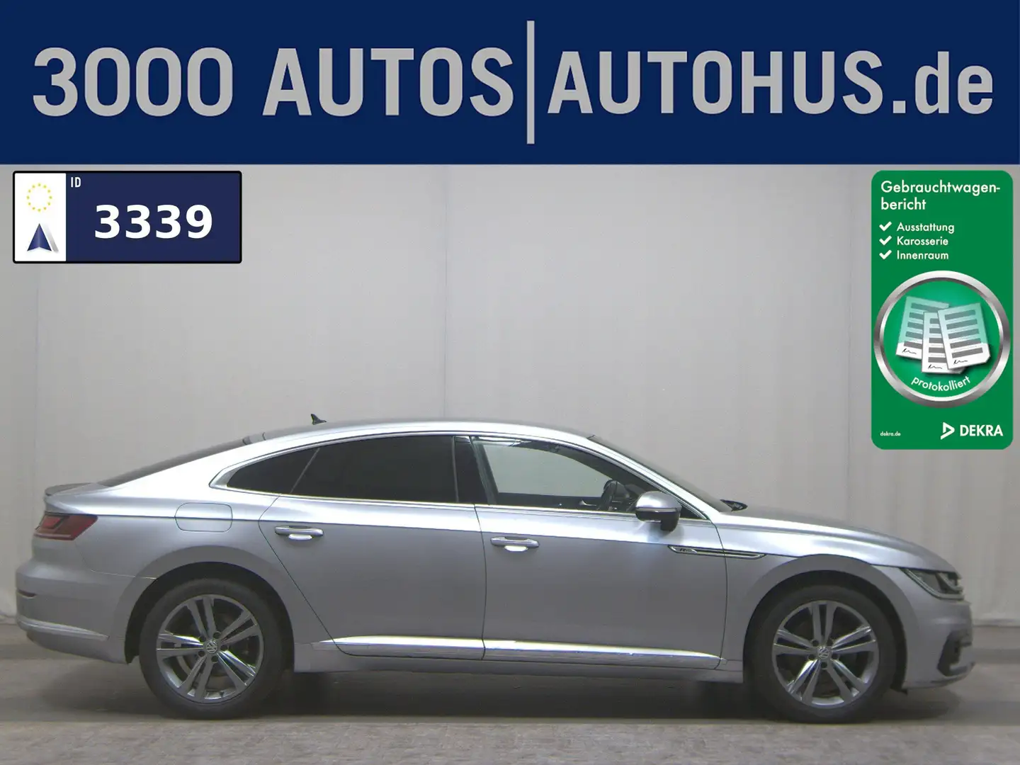 Volkswagen Arteon 2.0 TDI R-Line Navi LED ACC PDC Shz Silber - 1