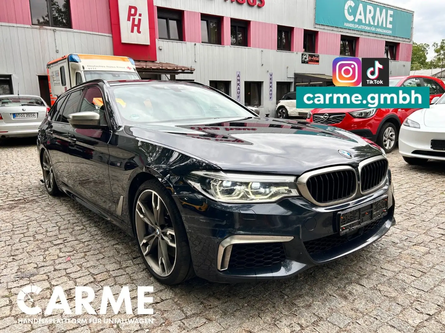 BMW 550 d xDrive Touring Autom. Zwart - 1