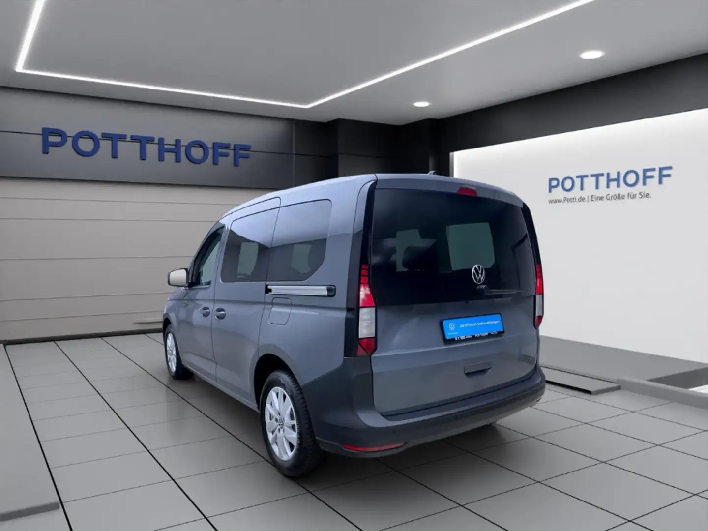 Volkswagen Caddy 2.0 TDI KOMBI KR PDC KAMERA NAVI AHK Grau - 2