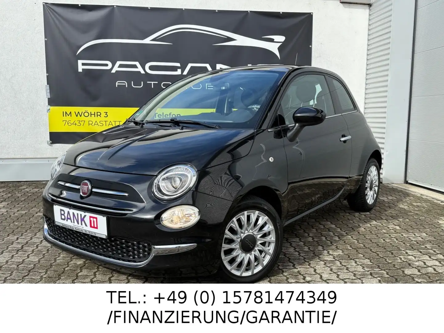 Fiat 500 1HAND/VOLLAUSSTATTUNG/ZAHNRIEMEN NEU/ Schwarz - 1