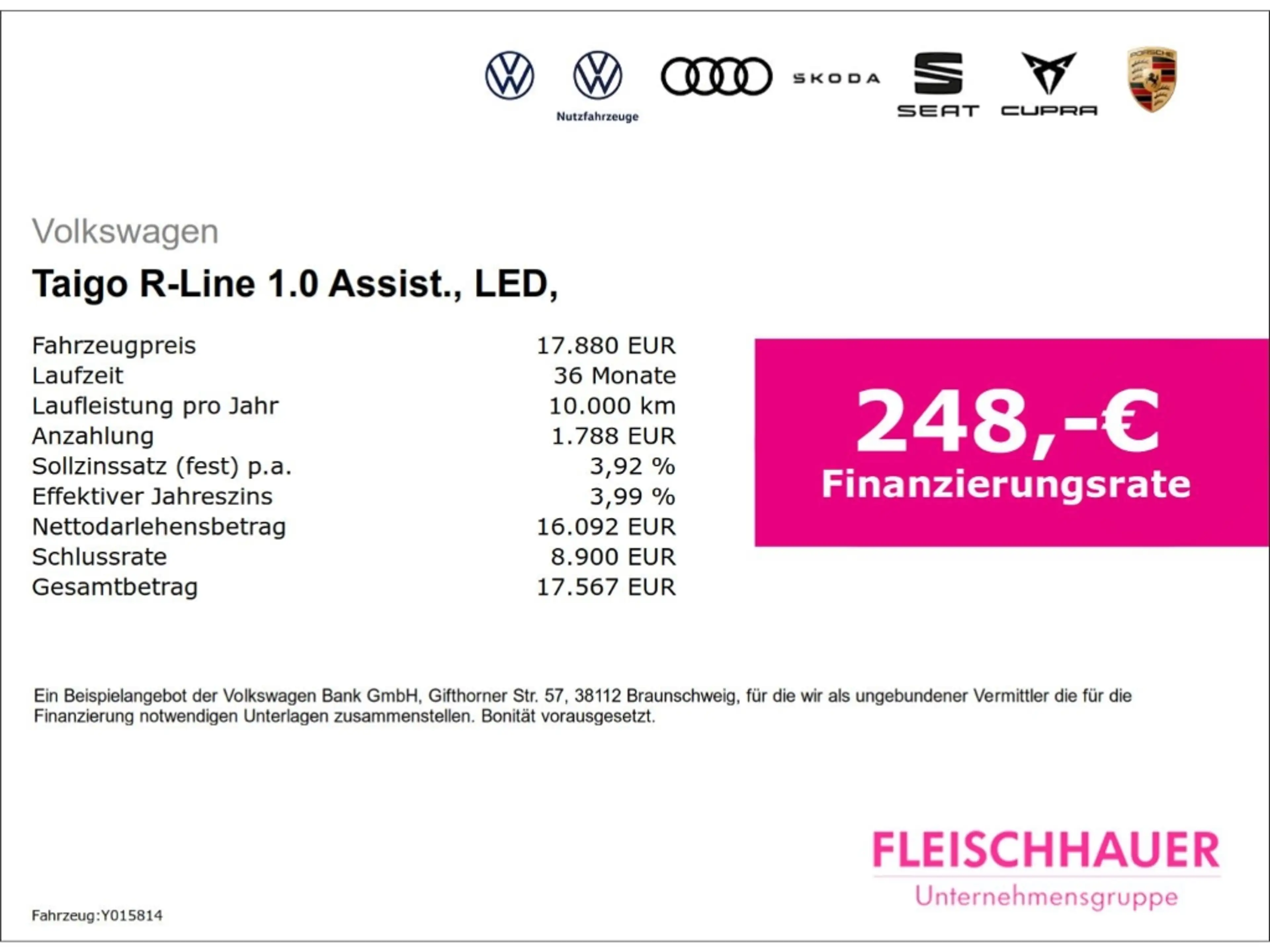 Volkswagen Taigo R-Line 1.0 Assist., LED, — photo 3