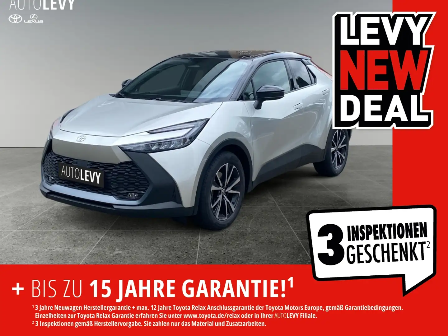 Toyota C-HR - 2.0 l Plugin 4x2  Teamplayer CVT RFK+SHZ Silber - 1